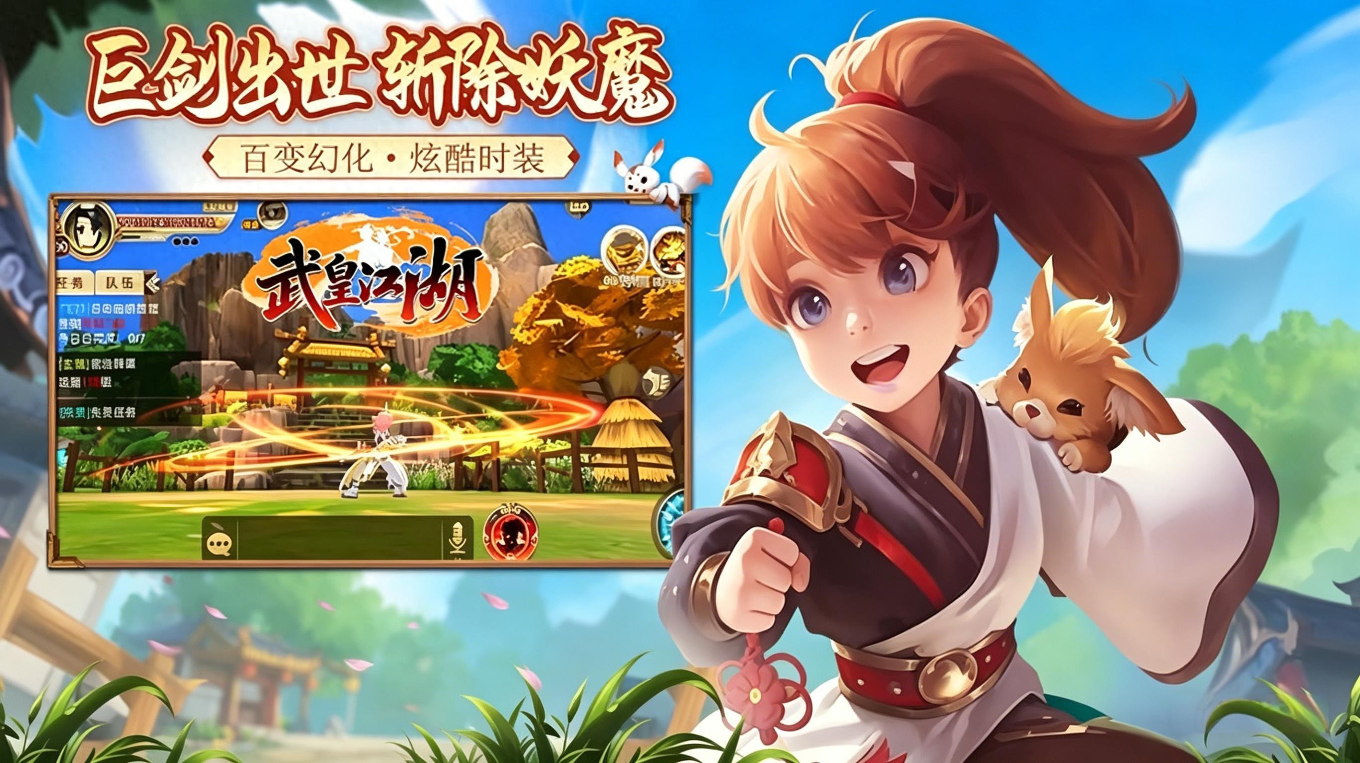 轻量化休闲武侠手游_热血江湖独步武林手游交易平台_便捷操作自由游玩
